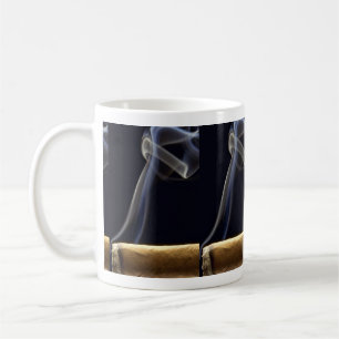 Taza De Café Cigarro hermoso con humo