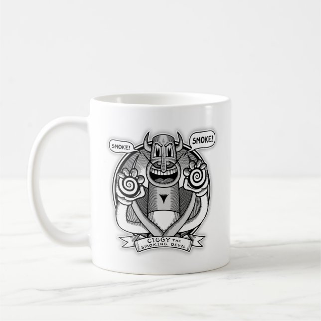 Taza De Café ¡Ciggy dice 'Smoke'! (Izquierda)