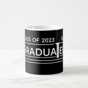 Taza De Café Cilindro graduado mensaje Personalizado "graduado"