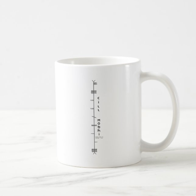 Taza De Café Cill Mobhi - Ogham (Derecha)