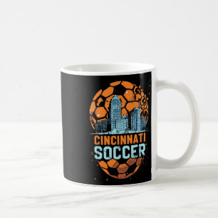 Taza De Café Cincinnati Ciudad del Fútbol Horizonte Cool Cincy 
