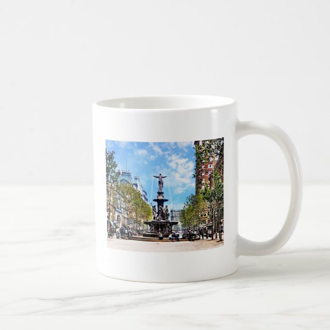Taza De Café Cincinnati OH - Tyler-Davidson Fountain c1906 (Derecha)