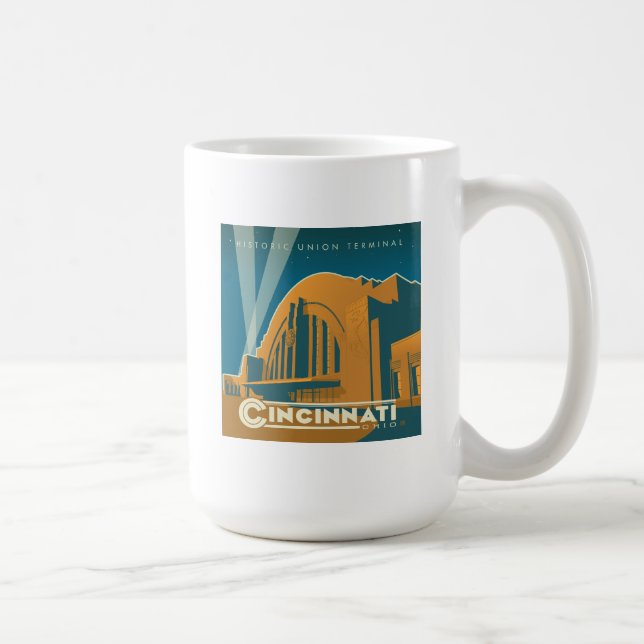 Taza De Café Cincinnati, Ohio | Terminal de la Unión histórica (Derecha)