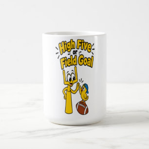 Taza De Café Cinco Altos o Gol de Campo Dibujo Animado Divertid