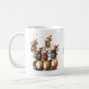 Taza De Café Cinco Anillos de Oro Caprichosos 12 Días de Navida