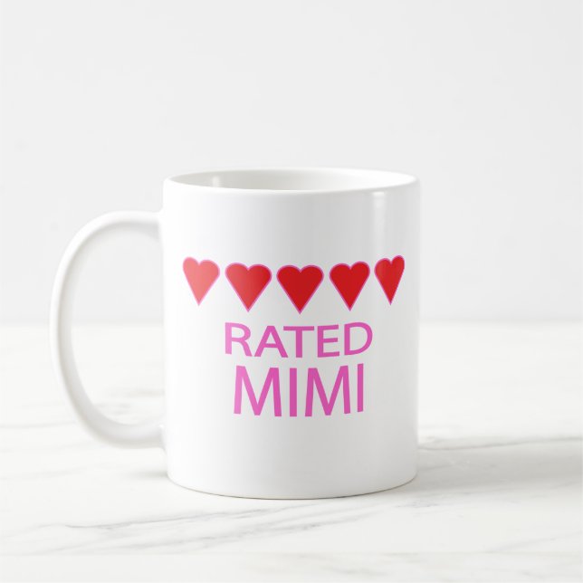 Taza De Café Cinco Corazón Mimi (Izquierda)