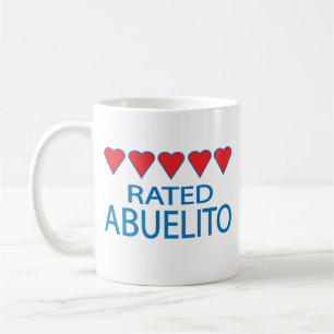 Taza De Café Cinco Corazones Abuelito