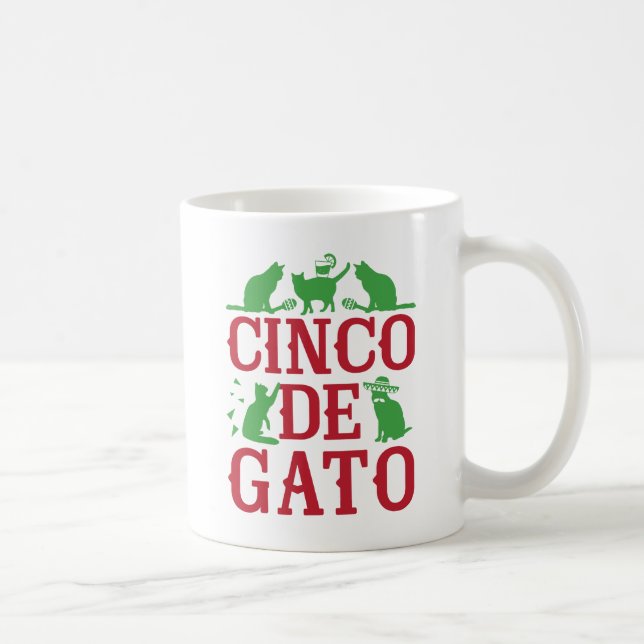 Taza De Café Cinco De Gato (Derecha)
