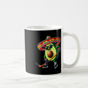 Taza De Café Cinco De Mayo Aguacate Con Habilidades De Hockey D