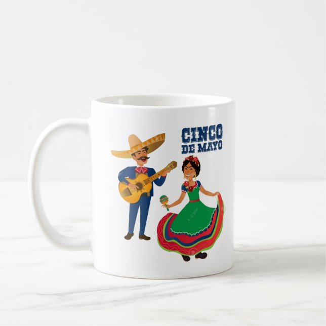 Taza De Café Cinco de mayo cactus (Izquierda)