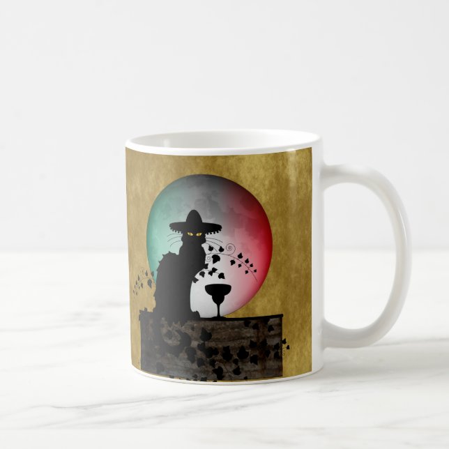 Taza De Café Cinco de Mayo Chat Noir / Gato Negro (Derecha)