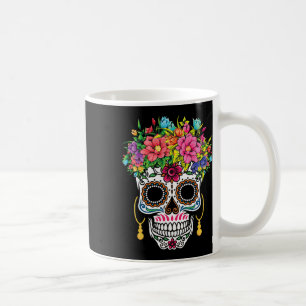 Taza De Café Cinco De Mayo Cráneo De Azúcar Día De Los Muertos 