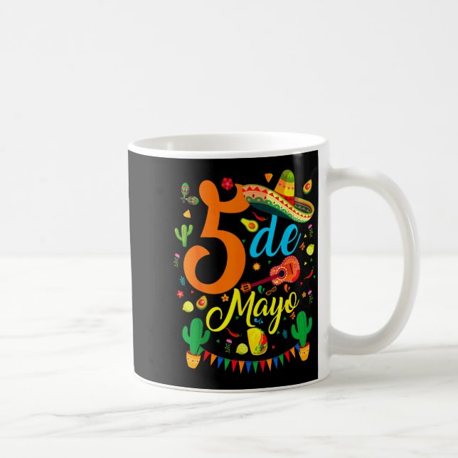 Taza De Café Cinco de mayo divertida fiesta mexicana de fiesta  (Derecha)