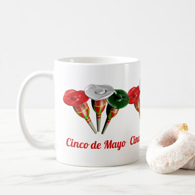 Taza De Café Cinco de mayo, fiesta mexicana (Con donut)