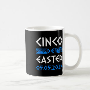 Taza De Café Cinco De Pascua Difícil Cinco De Mayo Griego Ortod