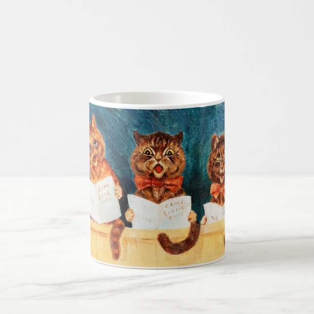 Taza De Café Cinco gatos cantantes, Louis Wain