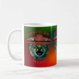 Taza De Café Cinco Gris de miau como cinco de mayo en México