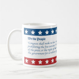 Taza De Café Cinco Libertades de la Primera Enmienda