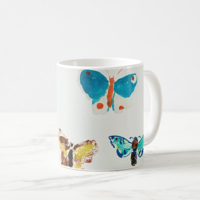 Taza De Café Cinco mariposas, Redon (Anverso derecho)
