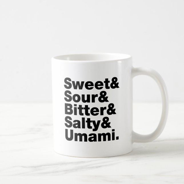 Taza De Café Cinco Sabores Básicos (Derecha)