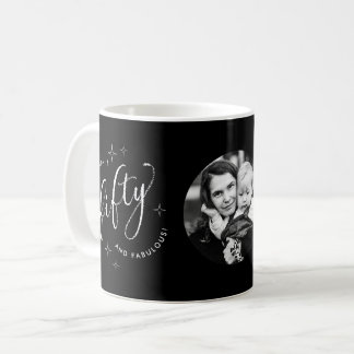 Taza De Café Cincuenta fabulosos Black 50th Birthday Photo