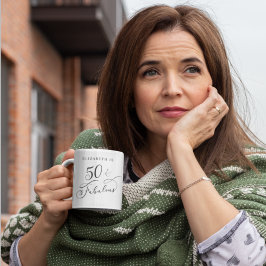 Taza De Café Cincuenta fabulosos cumpleaños 50 personalizados