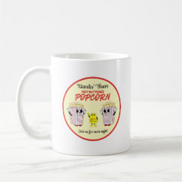 Taza De Café Cine familiar con palomitas de maíz caliente