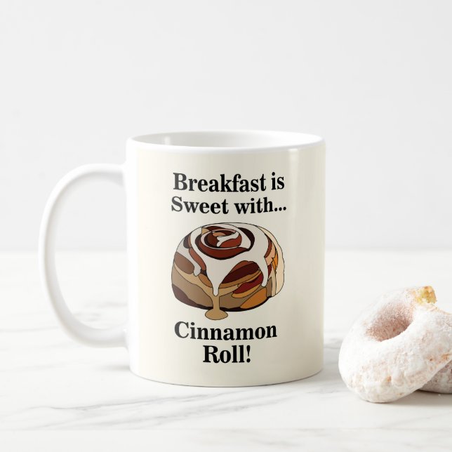 Taza De Café Cinnamon Roll Sweet Bun Pastry (Con donut)