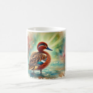 Taza De Café Cinnamon Teal 231024AREF119 - Watercolor