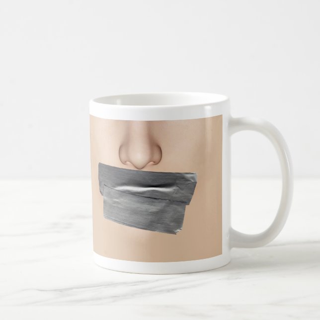 Taza De Café Cinta Adhesiva Boca (Derecha)