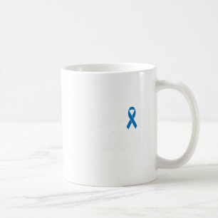 Taza De Café Cinta azul de cáncer de colon de cáncer colorrecta