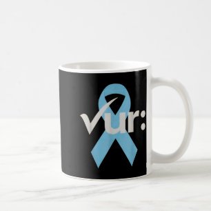 Taza De Café Cinta azul de concienciación sobre el cáncer de co