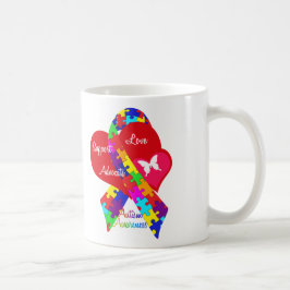 Taza De Café Cinta de autismo entrelazada