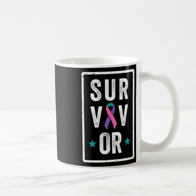 Taza De Café Cinta de ayuda para la concienciación de los super (Derecha)