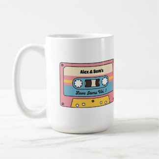 Taza De Café Cinta de Casete de Love Jams Personalizada – Nombr
