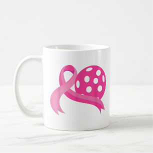Taza De Café Cinta de Cinta de Caza de Cáncer de Mama Cute Rosa