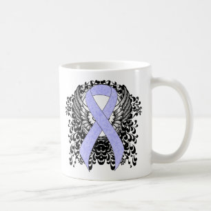 Taza De Café Cinta de color malva con alas