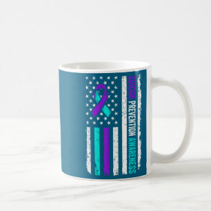 Taza De Café Cinta de Conciencia de Prevención del Suicidio Ban