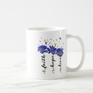 Taza De Café Cinta de Conciencia del Síndrome de Down Girasoles