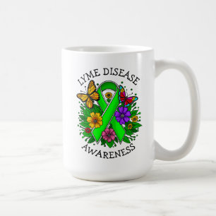 Taza De Café Cinta de Conciencia sobre la Enfermedad de Lyme