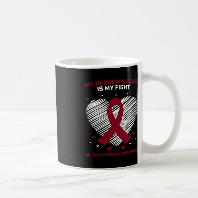Taza De Café Cinta De Concienciación Para Mieloma Sobreviviente (Derecha)
