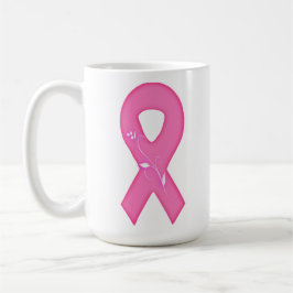 Taza De Café Cinta De Concienciación Sobre El Cáncer De Mama Co