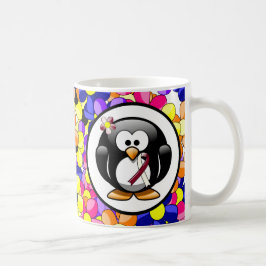 Taza De Café Cinta de Concienciación sobre el Pingüino de Borgo