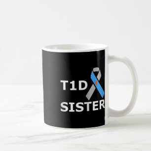 Taza De Café Cinta de concienciación sobre la diabetes tipo 1 d