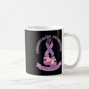 Taza De Café Cinta de concientización Guantes de boxeo Fibro Fi