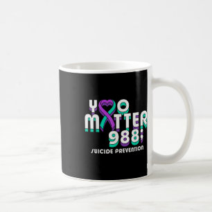 Taza De Café Cinta de Concientización sobre Prevención del Suic