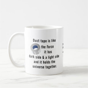 Taza De Café Cinta de ductos, humor de ingeniería