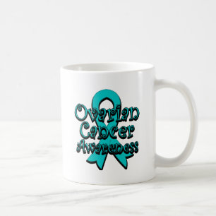 Taza De Café Cinta de la conciencia del cáncer ovárico