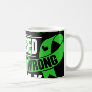 Taza De Café Cinta de la Lime Green Awareness Cáncer de Sangre