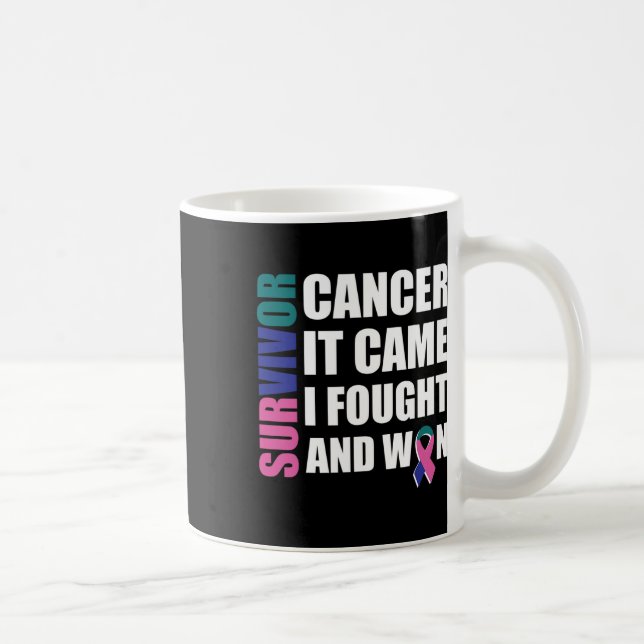 Taza De Café Cinta de lucha contra el cáncer 16 (Derecha)